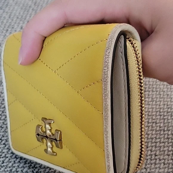 Tory Burch Yellow Quilted Wallet - Picture 7 of 7